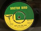 The Conquerers,Won’t You Come Home,DOCTOR BIRD,DB-1119,VG Condition 1968 Reggae