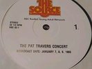 The Pat Travers Concert January 7,8,9 1983 The Source NBC 83-1  2 LPs & Q Sheet