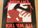 Metallica Kill 'Em All vinyl record  1989 Europe Reissue LP Album vertigo label