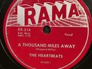 ROCK & ROLL 78 rpm THE HEARTBEATS RAMA 216