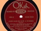 78 RPM /GOSPEL  ARIZONA DRANES Ok 8352  E+  Johns said He Saw A Number / My Soul
