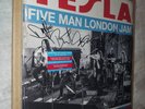 Band SIGNED  Tesla Five Man London Jam LP Translucent Red & Blue  Vinyl