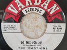 The Emotions   Love Of A Girl / Do This For Me   Vardan Records   1965   7
