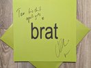 ️ SIGNED️CHARLI XCX BRAT CLEAR PINK SPLATTER VINYL WITH SIGNED PRINT/LYRICS