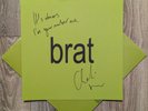 ️ SIGNED️CHARLI XCX BRAT CLEAR PINK SPLATTER VINYL WITH SIGNED PRINT/LYRICS