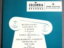Mendelssohn Concerto Milstein Walter Columbia ML 4001 Classic Records Unplayed