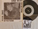 ONE WAY SYSTEM - NO ENTRY STAB THE JUDGE STICKER 1982 UK LIGHTBEAT RECORDS PUNK