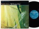 Bill Evans Trio - Explorations LP - Riverside - RLP 9351 Turquoise Label VG+