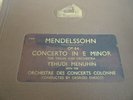 YEHUDI MENUHIN / ENESCO - MENDELSSOHN CONCERTO IN E MINOR OP.64 78 RPM N/N-