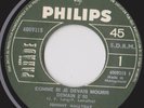 JOHNNY HALLYDAY COMME SI JE DEVAIS MOURIR DEMAIN MADAGASCAR 45 SINGLE