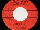 The Echoes 45 HEAR DOO WOP Baby Blue SEG-WAY Boomerang AUTOGRAPHED AUTO SIGNED