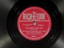 78 RPM -- Church Bros. & Blue Ridge Ramblers, Rich-R-Tone 1009, V+/E Country