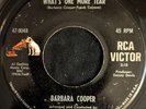 Barbara Cooper   What's One More Tear 45    Northern Soul   VG   Listen