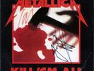 1983 -METALLICA- KILL EM ALL REAL Signed/Autograph/Auto Rock Music Vinyl Record