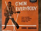 Rock n Roll Eddie Cochran C'Mon Everybody  EP London RE-U 1214 Orange Tri center