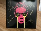 LIMITED EDITION HAND SIGNED SHED SEVEN LIQUID GOLD DBL PinkYellow SPLATTER VINYL