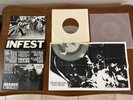 INFEST - Self Titled / Machismo 7inch on CLEAR VINYL #ed of 100 CROSSED OUT PUNK