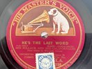 BEN POLLACK He's the Last Word/GEORGE OLSEN 1926 HMV Australia 78 Benny Goodman