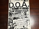 DAG NASTY / GOVERNMENT ISSUE /  DOA gig flyer Washington DC -original  kbd 1987?