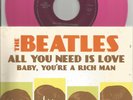 Beatles Color Vinyl 45 with Fantasy Picture Sleeve 
