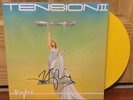KYLIE MINOGUE SIGNED TENSION II YELLOW VINYL LP ROUGH TRADE NY 10/18 +PROOF PIC