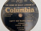 BESSIE SMITH. EMPTY BED BLUES PTS 1/2. 1920s. COLUMBIA 14312D