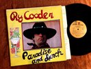 Ry Cooder Paradise and Lunch Vinyl Record LP Reprise MS 2179 1974 album