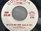 Bob Dylan - Queen Jane Approximately - RARE 45 White Radio Promo #1