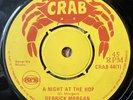 Derrick Morgan - A Night At The Hop - Vinyl Record 7” Single - CRAB 44 - VG-