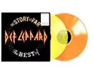 Def Leppard The Story So Far (SEE DETAILS) Translucent Yellow Orange Vinyl 2LP