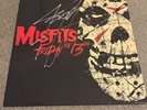 Misfits - Friday the 13th AUTOGRAPHED  Jerry Only (Black/Bone w Blood Splatter)
