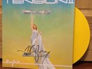 KYLIE MINOGUE SIGNED TENSION II YELLOW VINYL LP ROUGH TRADE NY 10/18 +PROOF PIC