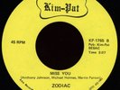 ZODIAC Miss You / Party Back 45 Kim-Pat Rare 1970s TN Modern Sweet Soul Funk M-