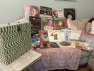 Vintage Christmas Records Vinyl Crosby Sinatra Mathis Martin & Retro Album Case