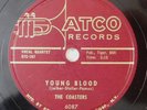 THE COASTERS Young Blood, Searchin ATCO 78 HEAR doo wop r&b
