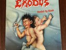 EXODUS Bonded By Blood LP vinyl Combat Records MX 8019 green labels Torrid- VG+