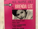 1963 BRENDA LEE Rock’n Roll 45 RPM Record EP - All Alone Am I