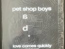 PET SHOP BOYS -Love Comes Quickly- Rare UK 10” with Poster & Printed PVC Sleeve