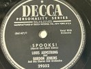 Louis Armstrong Gordon Jenkins Spooks  Trees Rare Halloween 78 DECCA 29352