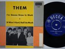 THEM I'm Gonna Dress In Black RARE Sweden 45 swedish GARAGE Van Morrison HEAR