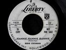EDDIE COCHRAN - Jeannie Jeannie Jeannie 50's ROCKABILLY '58 Liberty wlp PROMO 45
