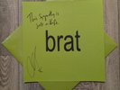 ️SIGNED️CHARLI XCX BRAT CLEAR PINK SPLATTER VINYL WITH SIGNED PRINT/LYRICS