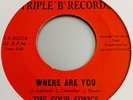 The Four Sonics   -  Where Are You   -   TRIPLE ' B' RECORDS  -  60's Soul