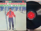 Johnny Mathis Merry Christmas LP Columbia 6 Eye Stereo + RARE w/ Inner Sleeve NM