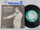 45t J.B 373 035 encart original ptte philips   JOHNNY HALLYDAY