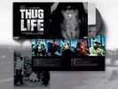 2Pac- Thug Life Volume 1 - Interscope IVC Grey Gray Vinyl LP 2132/4000 Tupac