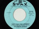Northern Soul 45 - Memphis Nomads - Don't Pass Your Judgment - Stax
