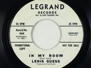Northern Soul Mod 45 - Lenis Guess - In My Room - Legrand