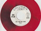 BOB DYLAN Like A Rolling Stones '65 WL Promo 45 In RARE Red & Black Hybrid Vinyl
