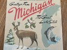 Sufjan Stevens Michigan State AKR (BLUE GREEN COLOR) 2LP Vinyl X/500 1st Edition